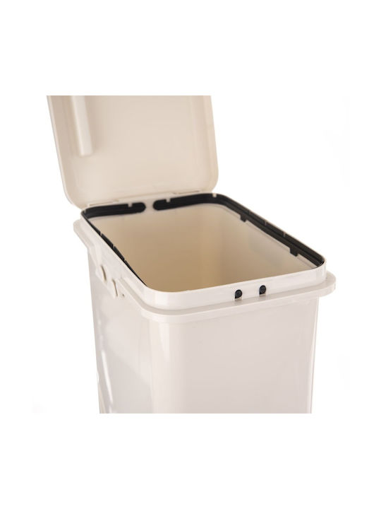 Orion Plastic Waste Bin for Cabinet White 17.5lt