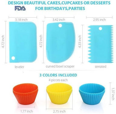 Pastry Tools Set Stainless Steel 28x7.5cm 110 Pieces