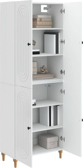 Weißes Bücherregal (2 Stück) 66x34,5x90cm
