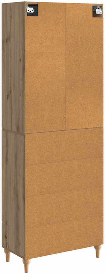 Βιβλιοθήκες Καφέ (2τμχ) 66x34.5x90εκ.