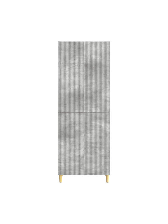 Gray Bookcases (2 Pieces) 66x34.5x90 cm