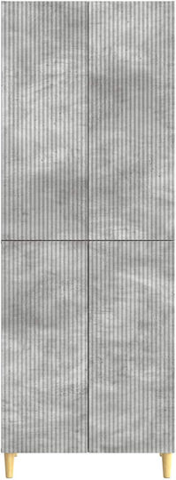 Βιβλιοθήκες Γκρι (2τμχ) 66x34.5x90εκ.