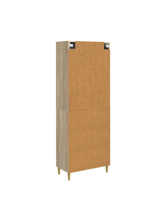 Βιβλιοθήκες Καφέ (2τμχ) 66x34.5x90εκ.