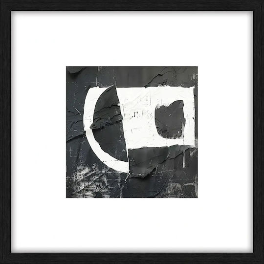 Obraz Basalt 105‑9859 Πίνακας Τοίχου 60x60 Basalt Art Άσπρο Μαύρο Obraz Basalt 105‑9859 Πίνακας Τοίχου 60x60 Basalt Art Άσπρο Μαύρο