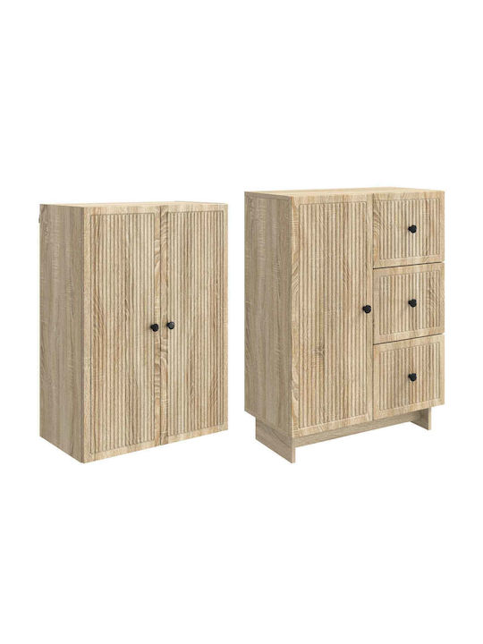 Βιβλιοθήκες Καφέ (2τμχ) 66x34.5x90εκ.