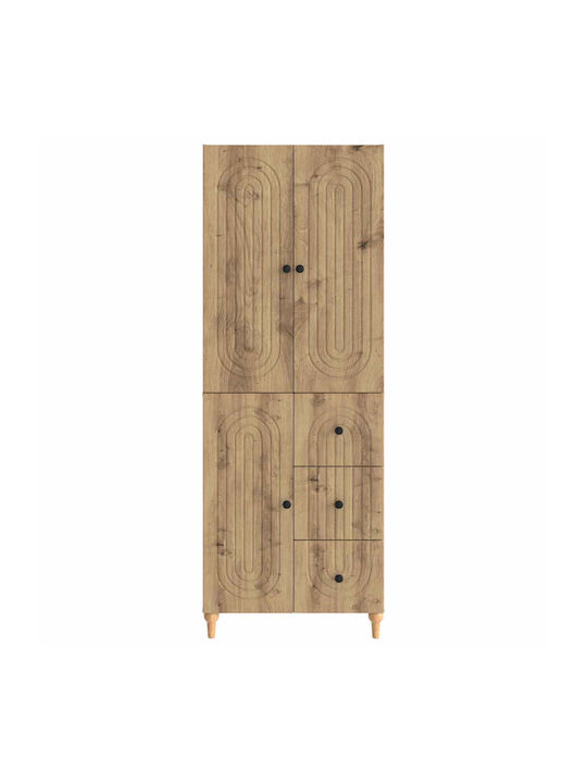 Βιβλιοθήκες Καφέ (2τμχ) 66x34.5x90εκ.