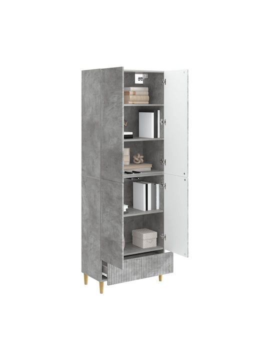 Gray Bookcases (2 Pieces) 66x34.5x95cm