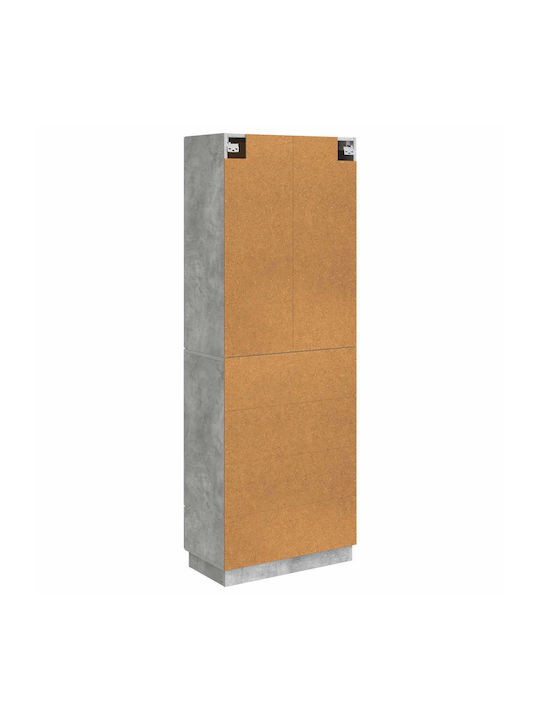 Βιβλιοθήκες Γκρι (2τμχ) 66x34.5x87εκ.