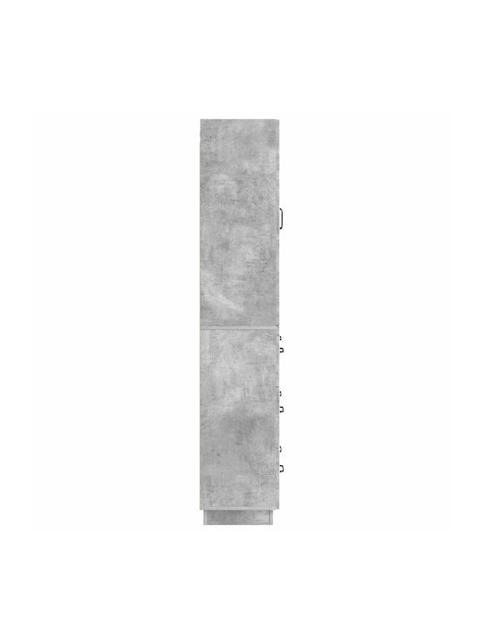 Βιβλιοθήκες Γκρι (2τμχ) 66x34.5x87εκ.