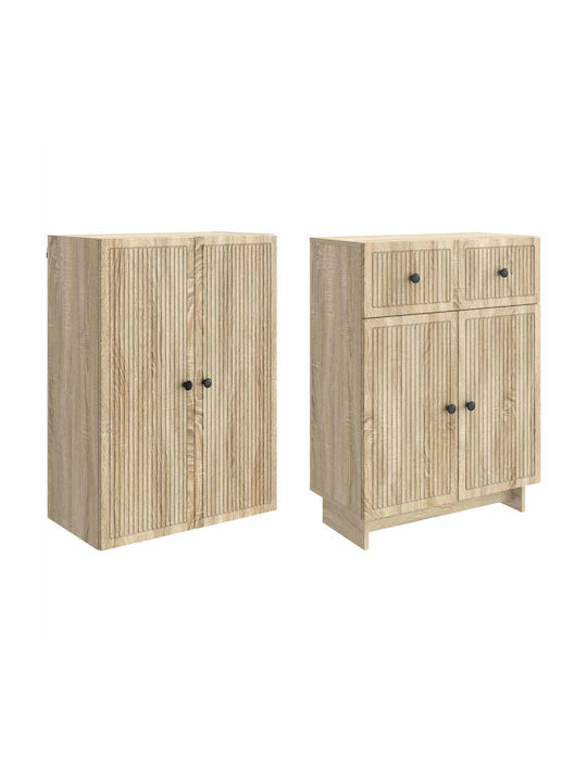 Brown Bookcases (2 pcs) 66x34.5x90 cm