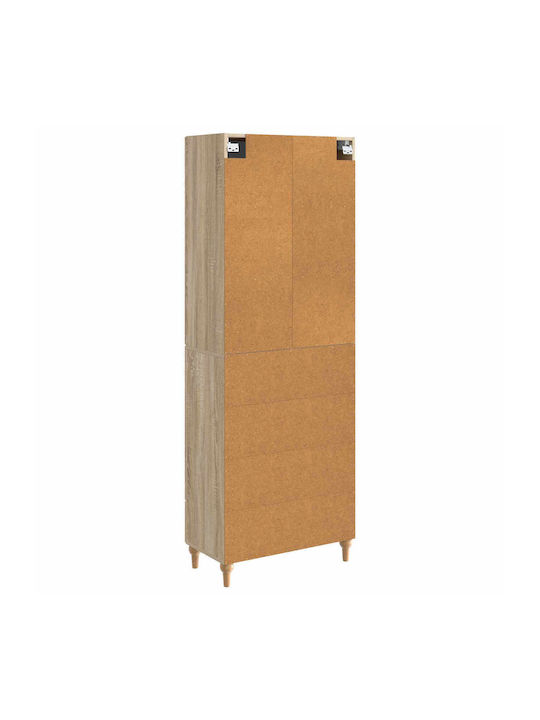 Βιβλιοθήκες Καφέ (2τμχ) 66x34.5x90εκ.