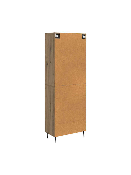 Βιβλιοθήκες Καφέ (2τμχ) 66x34.5x89.5εκ.