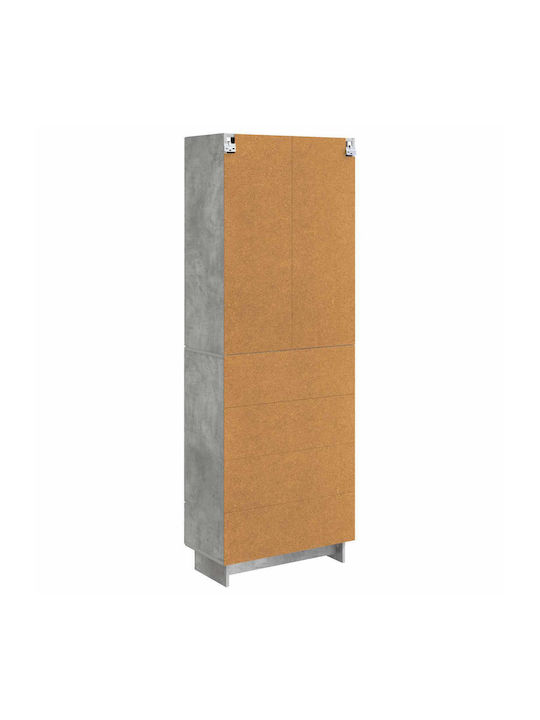 Βιβλιοθήκες Γκρι (2τμχ) 66x34.5x95εκ.