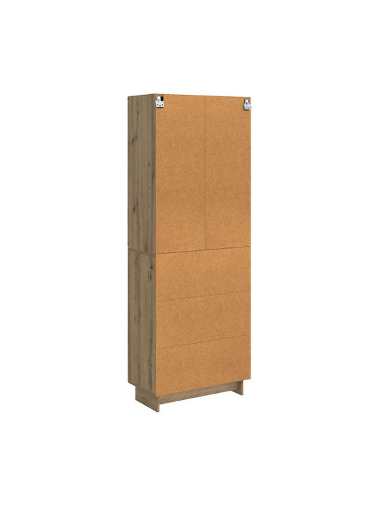 Βιβλιοθήκες Καφέ (2τμχ) 66x34.5x90εκ.