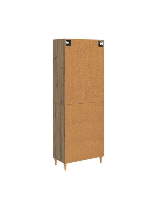 Βιβλιοθήκες Καφέ (2τμχ) 66x34.5x90εκ.