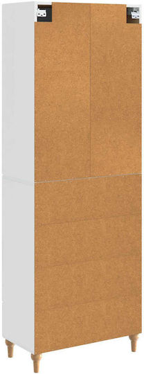 Библиотеки Бели (2 бр.) 66x34.5x90 см