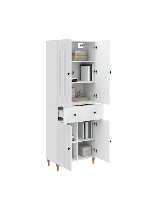 Библиотеки Бели (2 бр.) 66x34.5x90 см