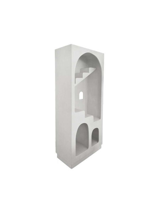 Bücherregal Boolten Weiß 80x38x190cm