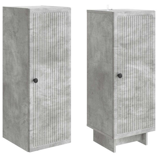 vidaXL Подова Колона За Баня 34.5x33x90см Сива