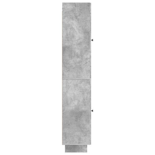 vidaXL Подова Колона За Баня 34.5x33x90см Сива