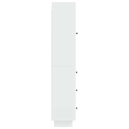 vidaXL Bathroom Column Cabinet Wall Hung M33xL34.5xH90cm White