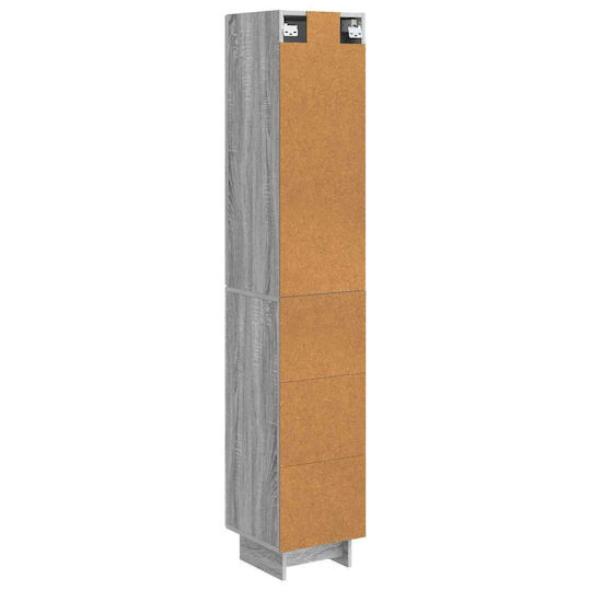 vidaXL Стенна Колона За Баня 33x34.5x90см Сива