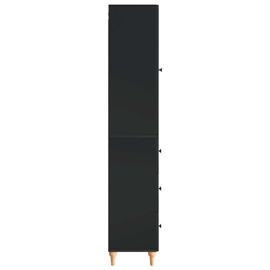 vidaXL Coloană De Baie De Perete M33xA34.5xÎ90cm Neagră