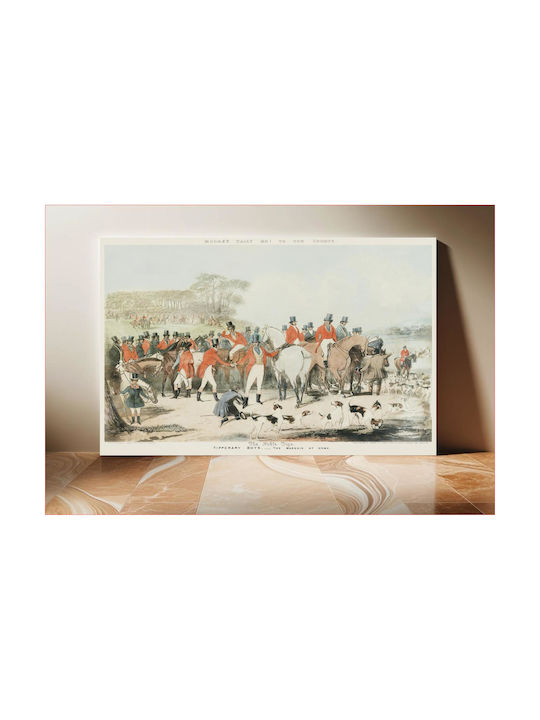 The Marquis At Home (plate 1) – Tipperary Boys From Moore's Tally Ho! To The Sports: A Set Of 4 Sporting Prints (1853) By Francis Turner, George Hunt, John Moore, And J Mackrel Fourfold Painting on Canvas 80x50cm