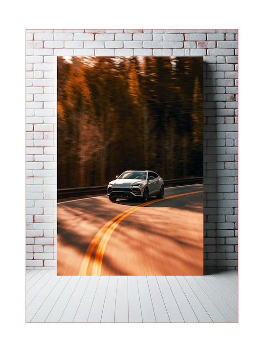 Painting Sport Car On Winding Road 50x80