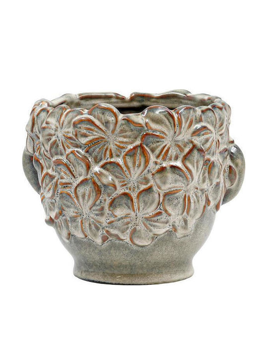 Fylliana Ceramic Green Plant Pot 20x18x16cm