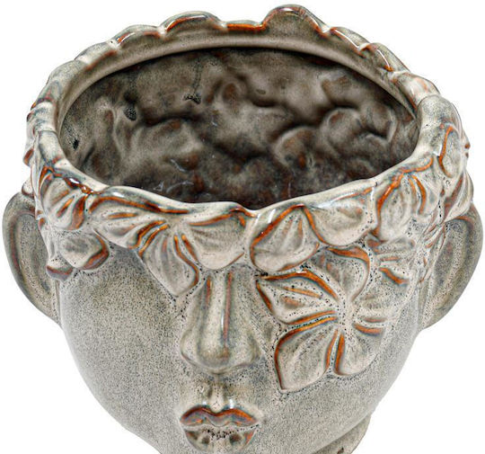 Fylliana Ceramic Green Plant Pot 20x18x16cm