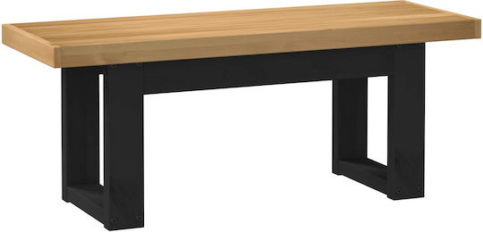 Noain Пейка За Трапезария С Дървена Повърхност Кафява 120x41x45см