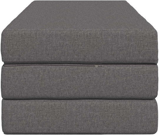 Fotoliu Puf Polimorfic Canapea Gri Deschis 160x67x45cm