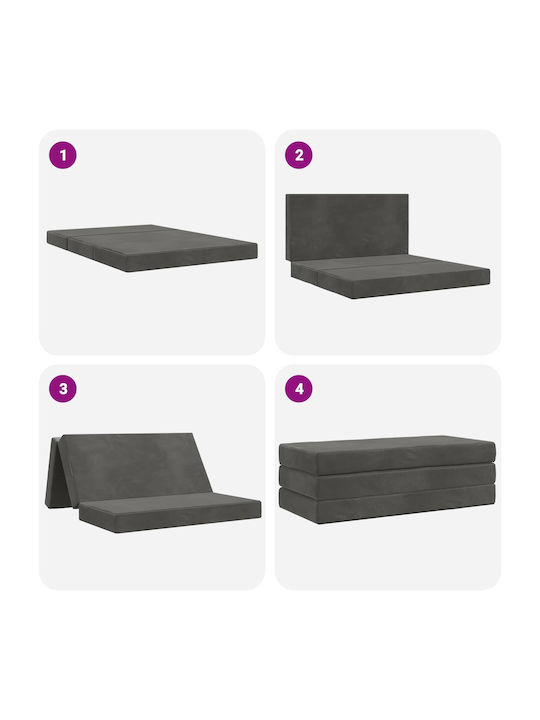 Vielseitiger Sitzsäcke & Poufs Sofa Dunkelgrau 120x67x45cm