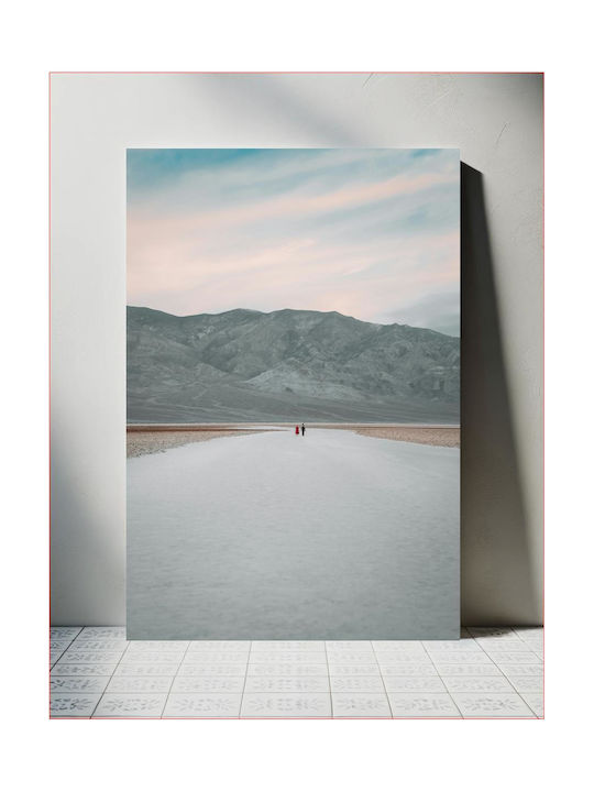 Πίνακας Couple Walking In Desert Landscape Ζευγάρι Περπατά Στο Έρημο Τοπίο 100x150