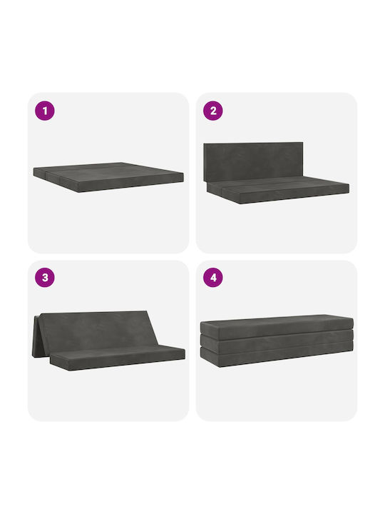 Multifunctional Bean Bag Sofa Dark Gray 180x67x45cm