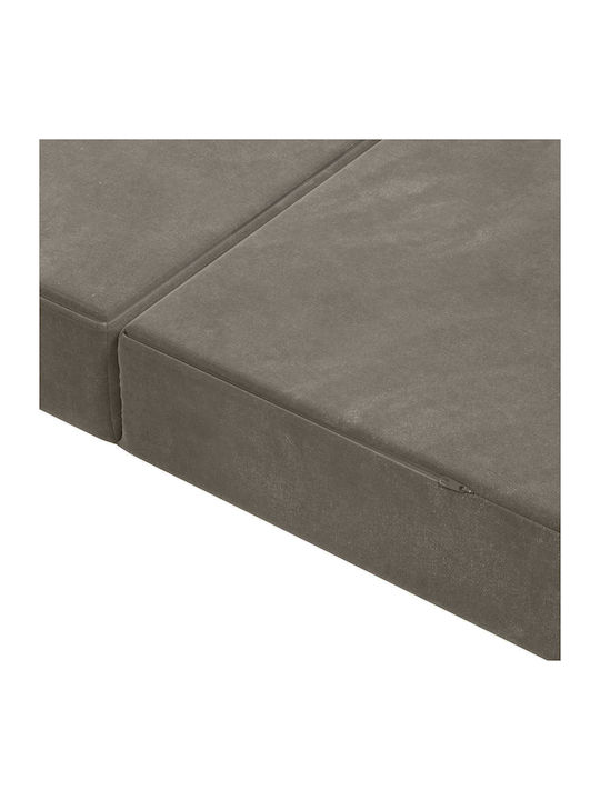 Fotoliu Puf Polimorfic Canapea Gri Deschis 140x67x45cm
