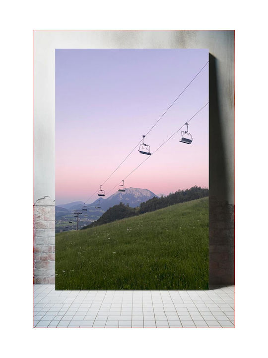 Панел Cable Cars At Sunset Телеферик На Залез 60x90