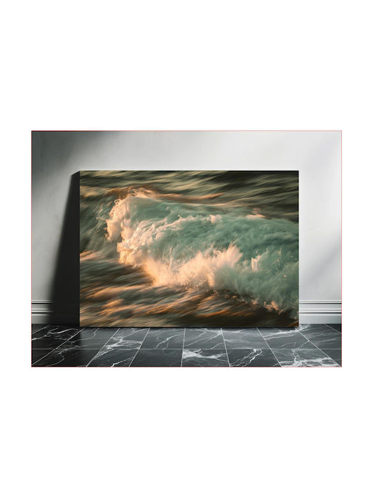 Panou Dynamic Ocean Waves At Sunset Dinamice Valuri Oceanice La Apus 150x100