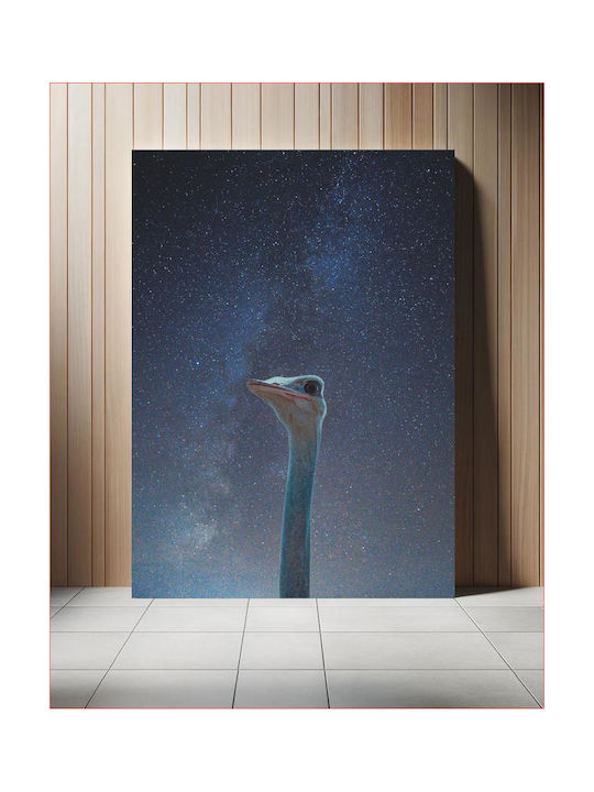 Панел Ostrich Gazing Into Stars Страус Гледа В Звездите 70x100