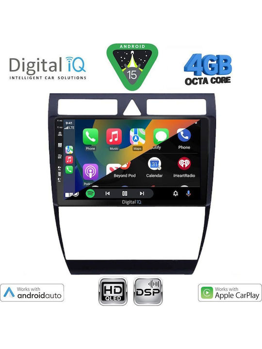 Digital IQ Car Audio System for Audi A6 1998-2005 Bluetooth USB WiFi GPS Apple CarPlay Android Auto with 9" Touch Screen