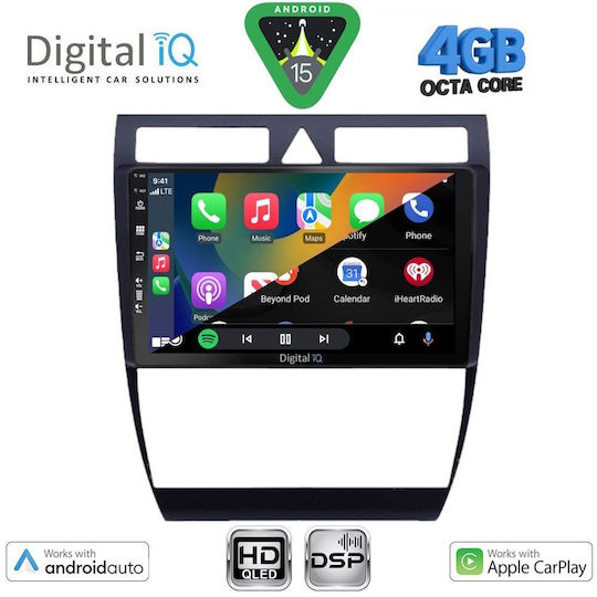 Digital IQ Ηχοσύστημα Αυτοκινήτου για Audi A6 1998-2005 (Bluetooth/USB/WiFi/GPS/Apple-Carplay/Android-Auto) με Οθόνη Αφής 9"