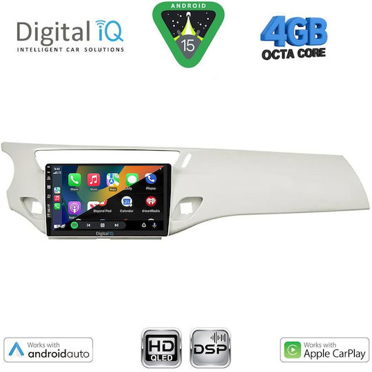Digital IQ Car Audio System for Citroen C3 / DS3 2009-2016 (Bluetooth/USB/WiFi/GPS/Apple CarPlay/Android Auto) with 9" Touch Screen