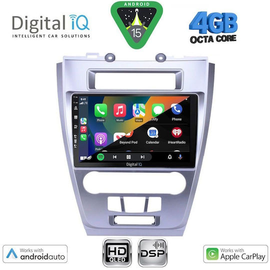 Digital IQ Ηχοσύστημα Αυτοκινήτου για Ford Fusion 2012-2017 (Bluetooth/USB/WiFi/GPS/Apple-Carplay/Android-Auto) με Οθόνη Αφής 10"