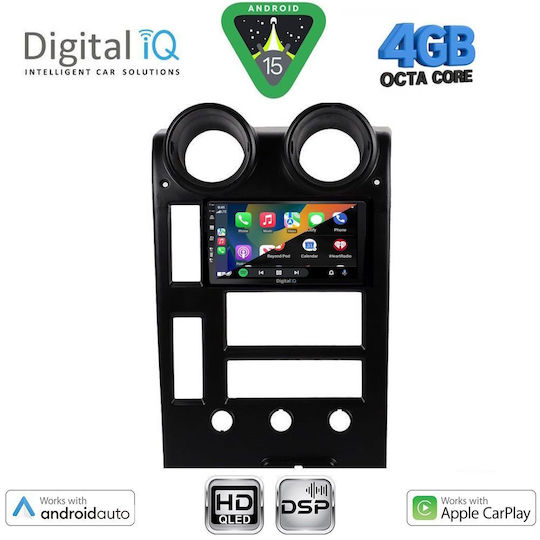 Digital IQ Ηχοσύστημα Αυτοκινήτου Hummer H2 2001-2007 (Bluetooth/USB/WiFi/GPS/Apple-Carplay/Android-Auto) με Οθόνη Αφής 9"
