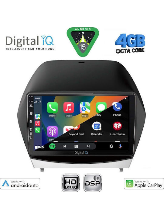 Digital IQ Car Audio System for Hyundai iX35 2010-2015 Bluetooth USB WiFi GPS Apple CarPlay Android Auto with 10" Touch Screen