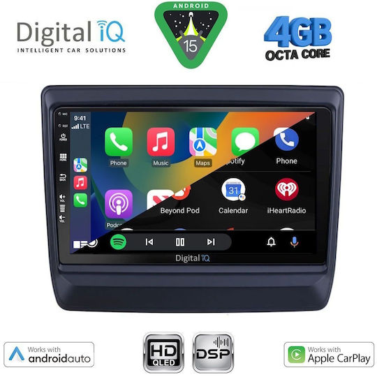 Digital IQ Sistem Audio Auto Isuzu D-Max 2021 Bluetooth USB Wi-Fi GPS Apple CarPlay Android Auto cu Ecran Tactil 9"