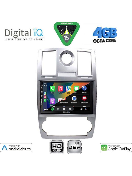 Digital IQ Car Audio System Chrysler 300C 2005-2010 Bluetooth USB WiFi GPS Apple CarPlay Android Auto with 9" Touch Screen