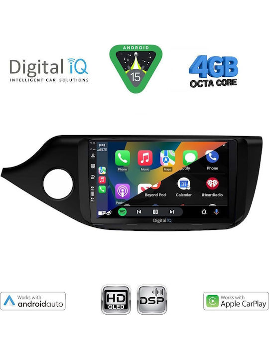 Digital IQ Car Audio System for Kia Ceed 2012-2018 Bluetooth USB WiFi GPS Apple CarPlay Android Auto with 9" Touch Screen