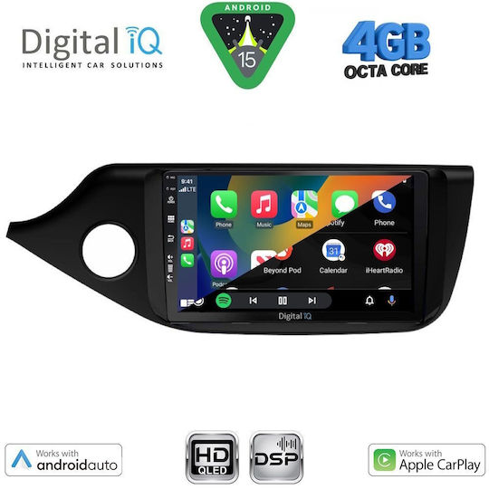 Digital IQ Ηχοσύστημα Αυτοκινήτου για Kia Ceed 2012-2018 (Bluetooth/USB/WiFi/GPS/Apple-Carplay/Android-Auto) με Οθόνη Αφής 9"